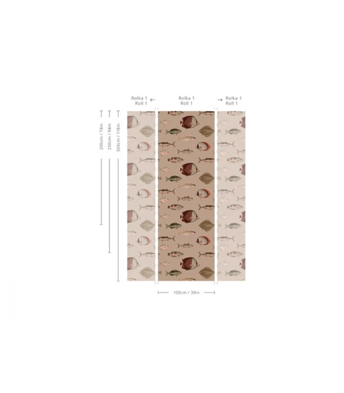 Tapeta Artystyczna Under the Sea Pink