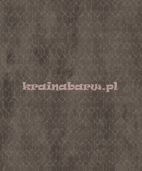 Nowoczesna tapeta geometryczna siatka na brązowym tle
