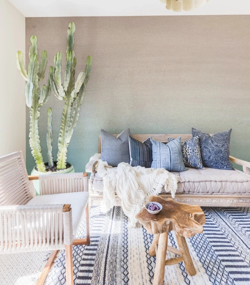 Tapeta Artystyczna Turquoise Fogg