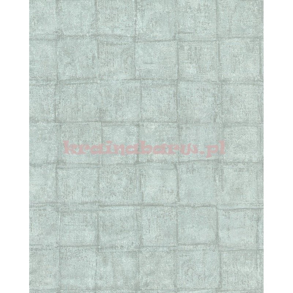 Nowoczesna geometryczna tapeta z kwadratami w przecieranych odcieniach zieleni