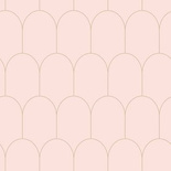 Modna tapeta 139201 łuki w stylu Art Deco różowy i złoty