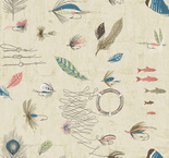 Tapeta Carl Robinson CL72001 przynęty pióra ryby wędkowanie