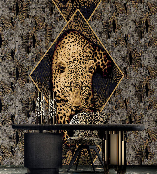 mural ekskluzywny RC 19120 Roberto Cavalli leopard