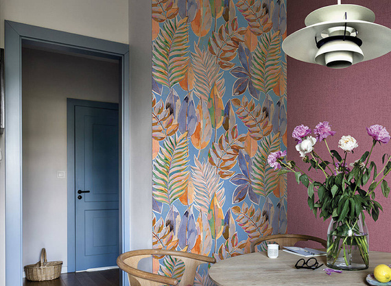 Tapeta 6973 liście na płótnie JV102 Cromie