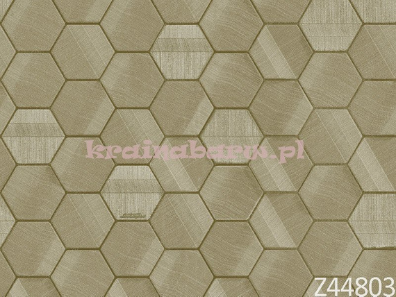 Lamborghini nowoczesna tapeta geometryczna heksagony w oliwkowej zieleni