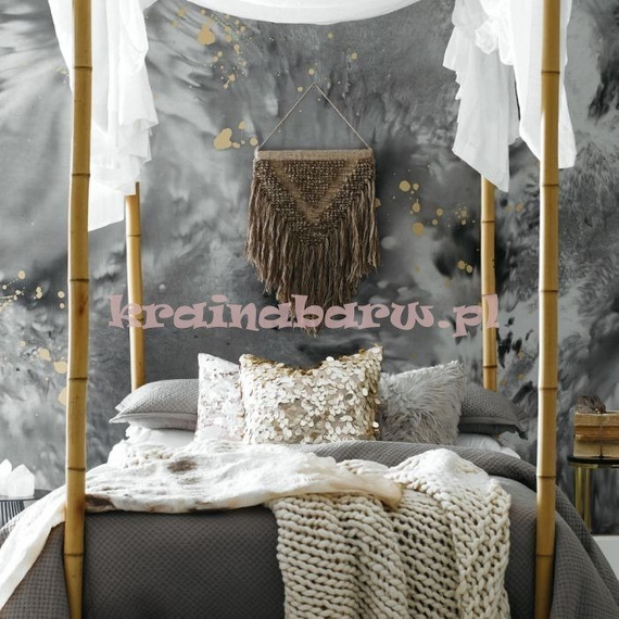 Panel mural Marzyciel malownicza abstrakcja  w szarościach