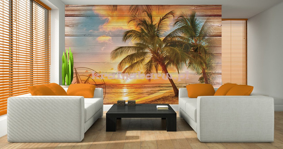 Fototapeta 10027 PLAŻA i PALMY