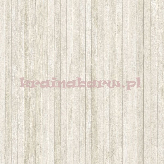 Tapeta z  drobnymi deseczkami w rozbielonych beżach