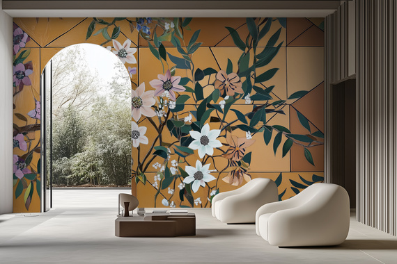 Tapeta Artystyczna Vegetal Gerbe VG200