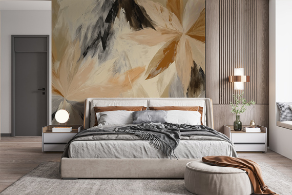 Fototapeta Akwarelowy Taniec Liści