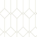 Tapeta 139223 geometryczna w stylu Art Deco biało złota