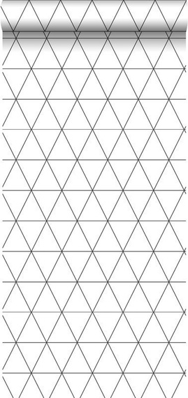 Tapeta 139148 graficzne trójkąty biało czarne