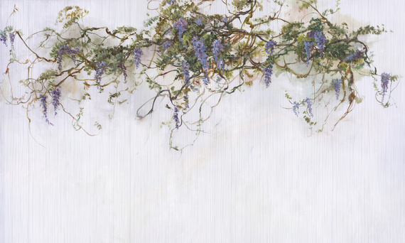 Fototapeta artystyczna Pastorale zwisające kwiaty wisteria