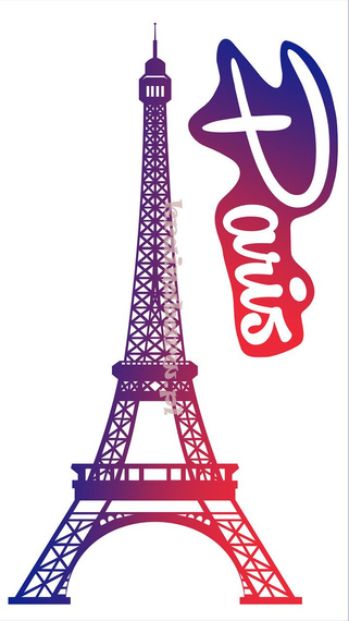 Naklejka na ścianę PARIS SPNB100