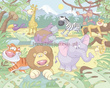 Fototapeta 3D 036 Baby Jungle Safari