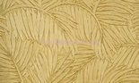 Tapeta z dużymi liśćmi palmy z wyczuwalną strukturą złocista