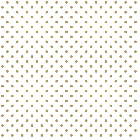 Tapeta 139113 złote kropki na białym tle