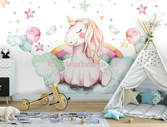 Fototapeta 13632 Jednorożec na chmurze