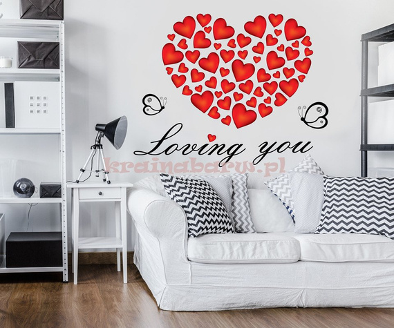 Naklejka na ścianę SERCE SPNB468TS
