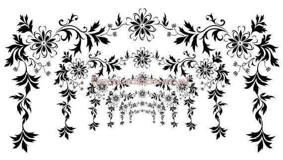 Naklejka na ścianę KWIATOWA PERGOLA SPNB159TS