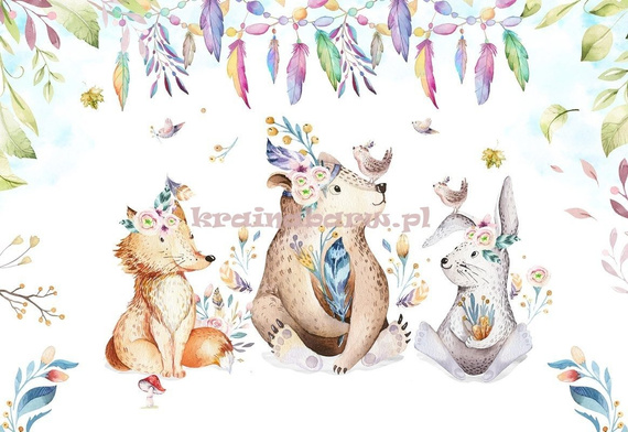 Fototapeta 13580 Indiańskie zwierzęta