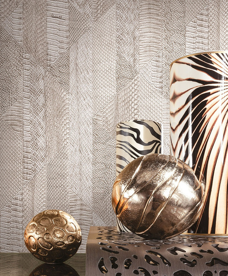 tapeta ekskluzywna RC 19066 Roberto Cavalli skóra węża