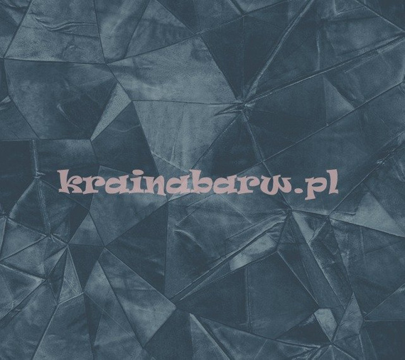 Tapeta geometryczna impresja Velvet Crush w granacie