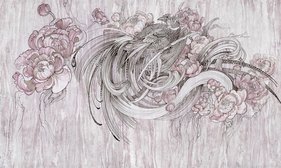 Ekskluzywny mural Rajski ptak Ave II