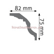 Listwa sufitowa gładka LGG-01 240 x 7,5 x 8,2cm