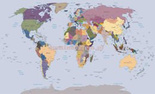 Fototapeta  2142 MAPA ŚWIATA 2