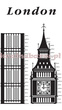 Naklejka na ścianę MIARA WZROSTU LONDON SPNB467TS