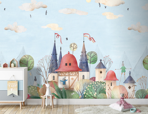 Tapeta Mural CW6007-1 Woodland Bunnies