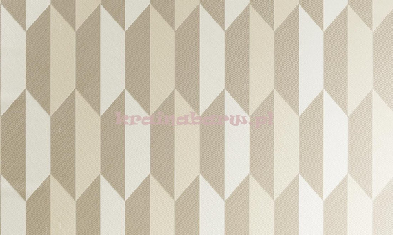 Nowoczesna tapeta geometryczna 3D w złociste beże