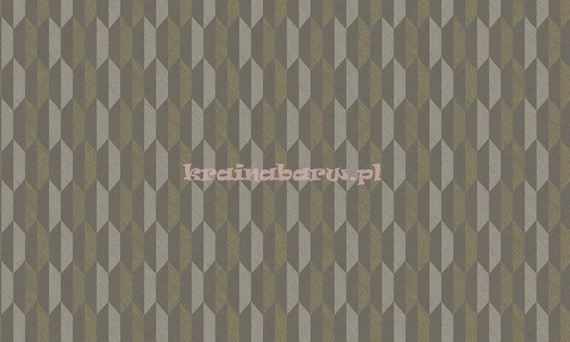 Nowoczesna tapeta geometryczna 3D brąz szary złoty