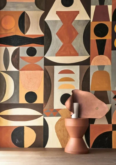 Mural Casamance 75564282 geometryczny wzór retro