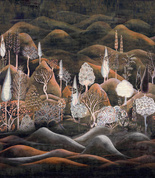 Mural Masureel Munnar Arona góry drzewa