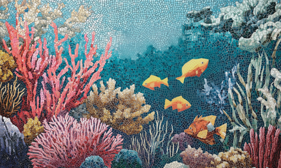 Tapeta artystyczna Wallart Oceania rafa koralowa