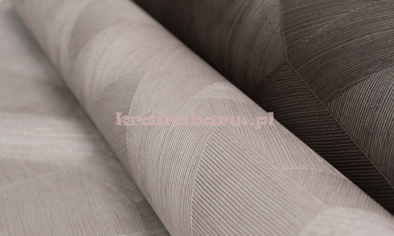 Tapeta geometryczna z  trapezowym wzorem w odcieniach różu z wyczuwalną strukturą  i efektem 3D