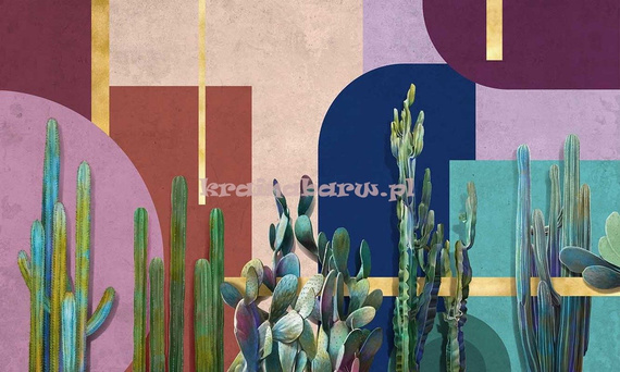Fototapeta Geometria z kaktusami LATINO 