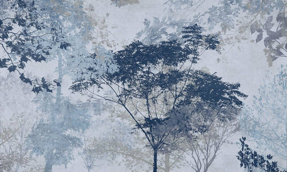 Tapeta Artystyczna  Misty tree