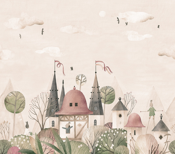 Tapeta Mural CW6007-7 Woodland Bunnies