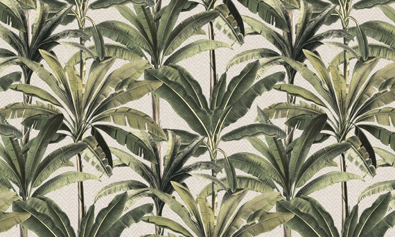 Oryginalna tapeta liście palmy