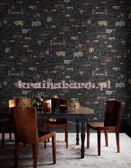 Oryginalna tapeta Jerusalem widok na stare miasto czarno biała