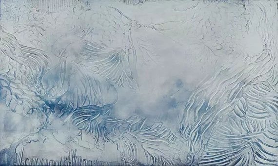 Fototapeta artystyczna Garda Blue abstrakcja
