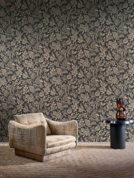 Tapeta Casamance 76961018 haftowane kwiaty