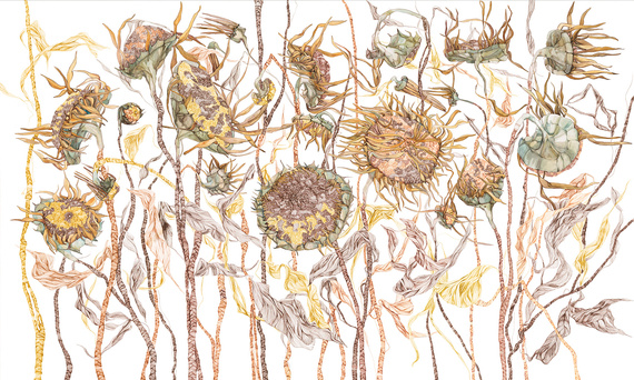 Fototapeta artystyczna Sway kwiaty abstrakcja