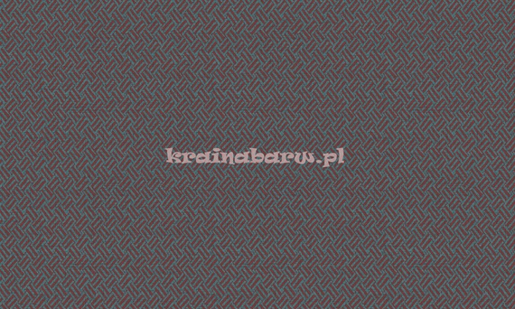 Nowoczesna geometryczna tapeta z  przeplatającymi liniami w ciemnej czerwieni  na niebieskim tle w stylu Art-Deco