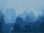 mural VP933 01 Brume Soie Changeante niebieskie drzewa