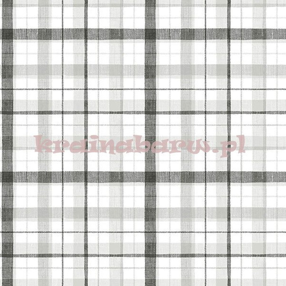 Tapeta w kratę czarno szarą na białym tle
