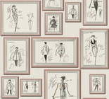 Tapeta 37846-4 K/SKETCH Karl Lagerfeld